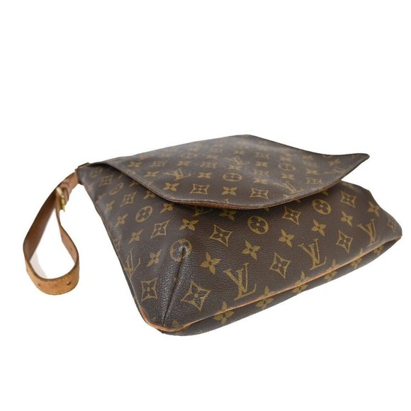 LOUIS VUITTON Musette Shoulder Bag Monogram Leather Brown France M51256 83SH259 - Picture 2 of 15